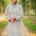 panjabi, desi panjabi, ash color panjabi