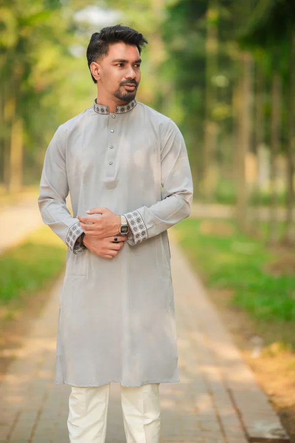 panjabi, desi panjabi, ash color panjabi